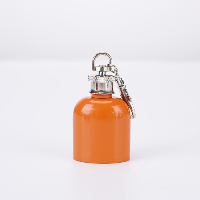 1 oz Mini Portable Pocket Keychain Hip Flask 188 Stainless Steel Alcohol Liquor Bottle