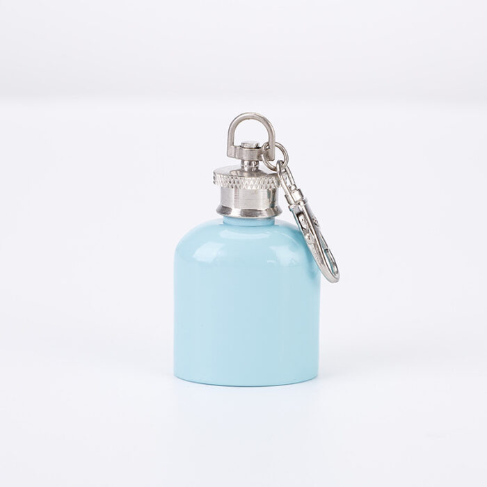 1 oz Mini Portable Pocket Keychain Hip Flask 188 Stainless Steel Alcohol Liquor Bottle