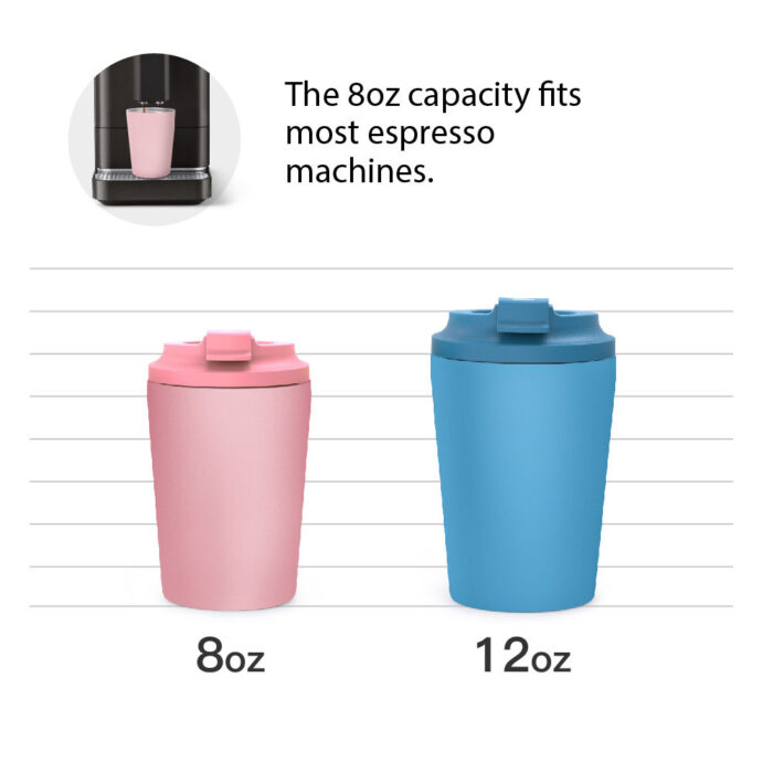 Custom 12 oz Insulated Travel Tumbler Double Wall Stainless Steel Reusable Leak-Proof Coffee Mug