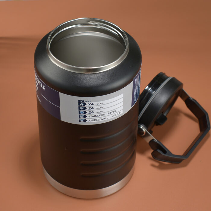 Double Wall Vacuum Thermos Jug Stainless Steel Water Bottle with Handle for Gym Sports