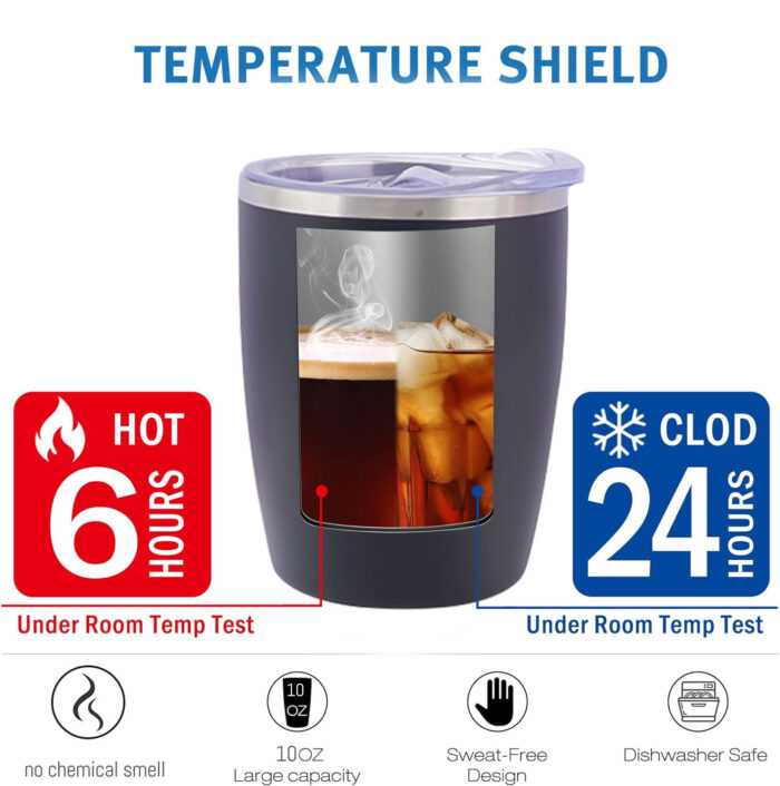 Kids Tumbler 10oz Thermal Sealed Stainless Steel Travel Coffee Cup