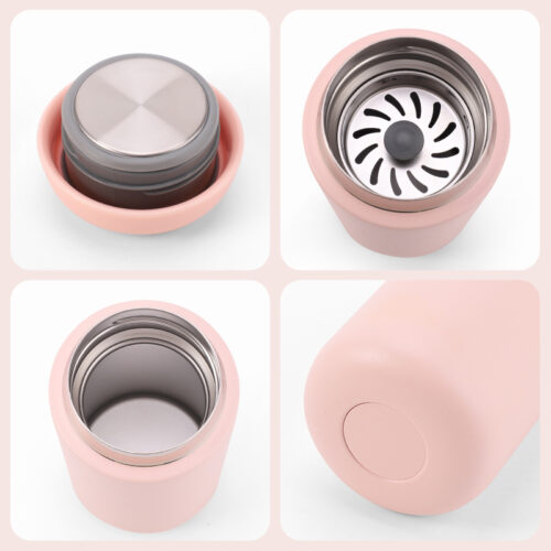 Stainless Steel Travel Coffee Mug Portable Vacuum Thermos with Ceramic Interior