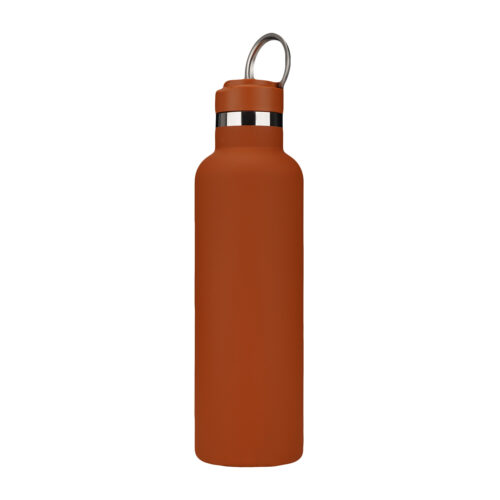 Standard Mouth Water Bottle Soft Touch Stainless Steel Metal Handle Hydro Vacuum Flask