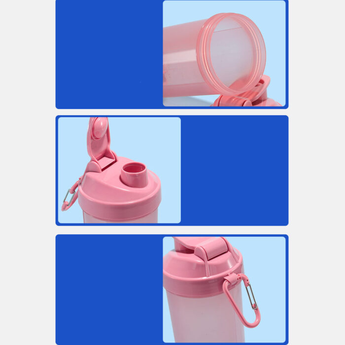 Customize Protein Shaker Water Bottle Portable Leakproof BPA Free Plastic for Pre Workout