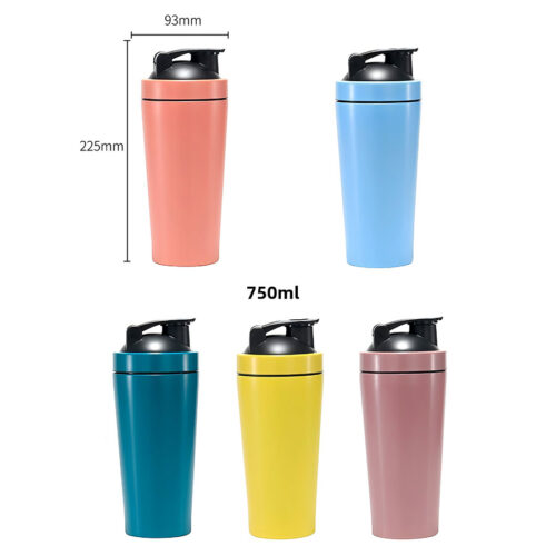 Factory Wholesale Insulated Stainless Steel Shaker Bottle Sports Water Cup for Protein Mixes
