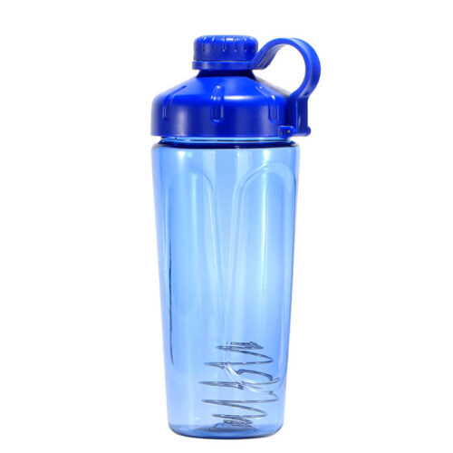 Gym Protein Shaker Cup Fitness Plastic Sports Water Bottle with Whisk Ball for Mixing Supplements