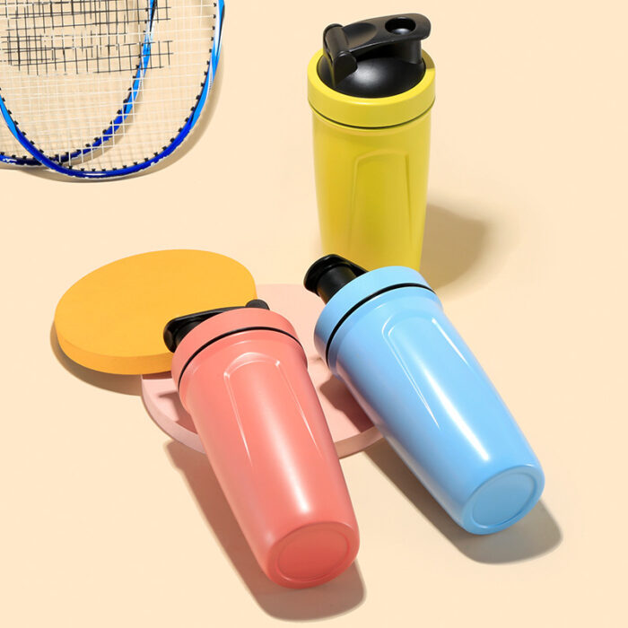 Minimalist Gym Protein Shaking Cup Single Walled 188 Stainless Steel Custom logo Water Bottle