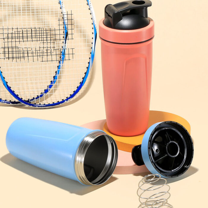 Minimalist Gym Protein Shaking Cup Single Walled 188 Stainless Steel Custom logo Water Bottle