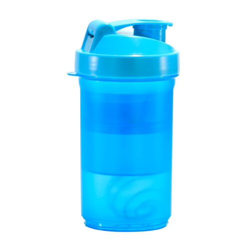 Protein Shaker Cup Gym Fitness Sports Bottle With Pill Organizer Powder Storage And Mix Ball