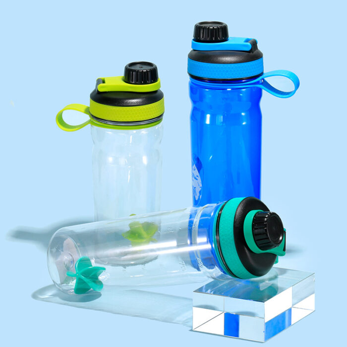 Protein Shaker Cups with Mix Balls And Screw on Lids Outdoor Sports Water Bottles Custom logo