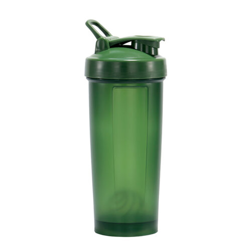 Sports Plastic Protein Shaker Bottles with Handle and Wide Mouth BPA Free Portable for Gym