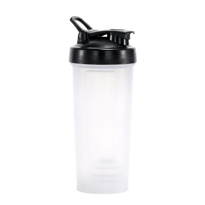 Sports Plastic Protein Shaker Bottles with Handle and Wide Mouth BPA Free Portable for Gym
