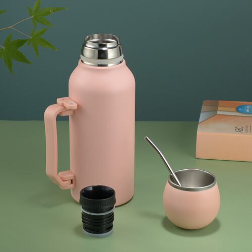 Wholesale Double Wall Stainless Steel Water Jug Factory Insulated Thermos with Straw Filter
