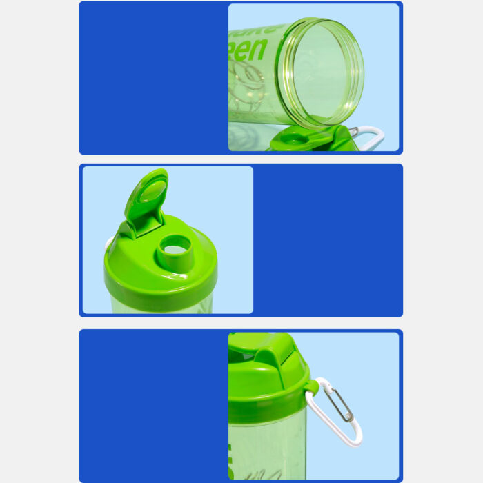 Wholesale Leak Proof Shaker Bottle BPA-Free Plastic Drinkware with Storage for Protein Powder
