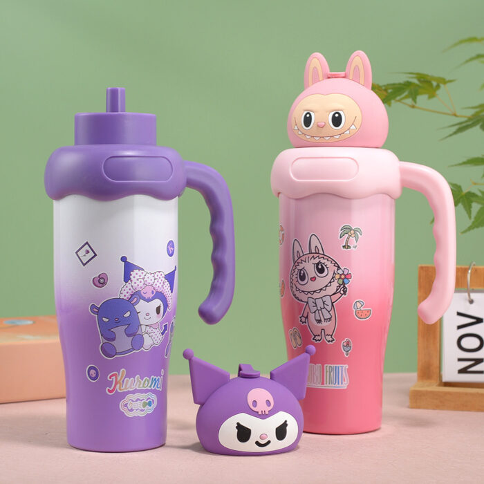 Cartoon Vacuum Insulated Mug Portable Stainless Steel Kids Tumbler Wholesale Custom