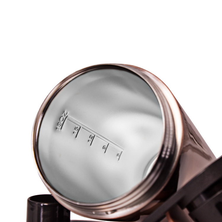 Double Wall Leakproof Insulated Stainless Steel Shaker Bottle for Mixing Protein Powder Pre-Workout