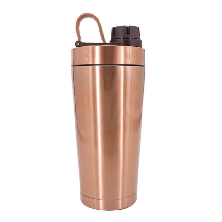 Double Wall Leakproof Insulated Stainless Steel Shaker Bottle for Mixing Protein Powder Pre-Workout