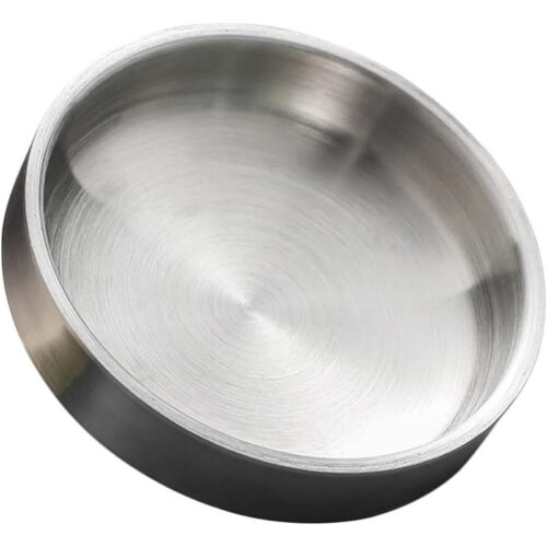 Stainless Steel Korean Kimchi Dish Double Layer Insulated Seasoning Plate for Dipping Sauces