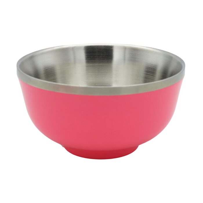 Wholesale Double Wall Insulated Salad Bowl Stainless Steel for Hot and Cold Food Cereal Soup
