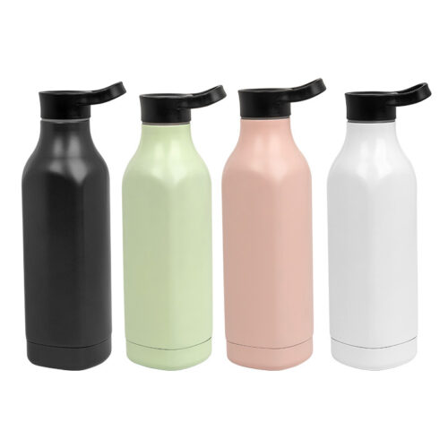 25oz/750ml American Wide Mouth Square Outdoor Sports Insulated Water Bottle