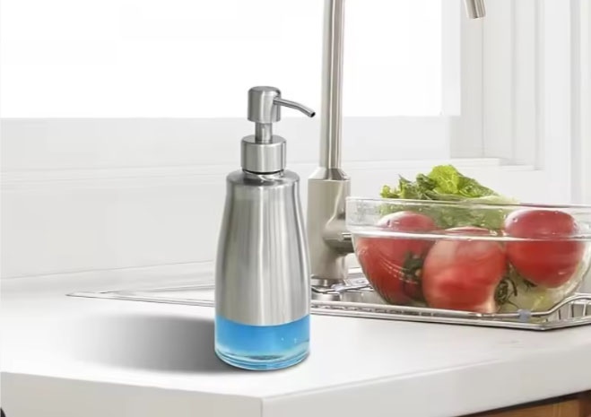 Gaussra Soap Dispenser with Non-Slip Coaster