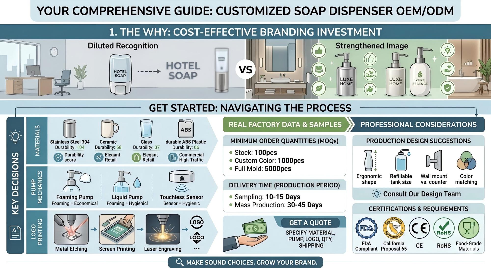 How to Customize Soap Dispensers The Ultimate Guide for Your Brand Why Should You Customize Soap Dispensers for Your Brand