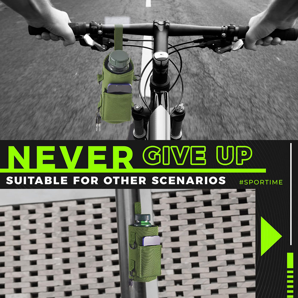 Outdoor Waterproof Hiking Sports Gym Crossbody Shoulder Magnetic Water Bottle Holder Sling Bag