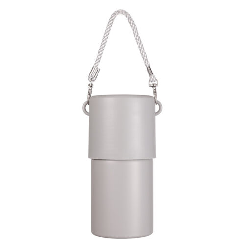Portable Double Wall Beer Can Cooler Stainless Steel Insulated Cooling Jar with Rope