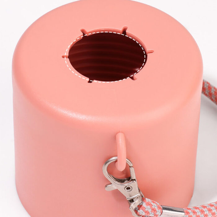 Portable Double Wall Beer Can Cooler Stainless Steel Insulated Cooling Jar with Rope