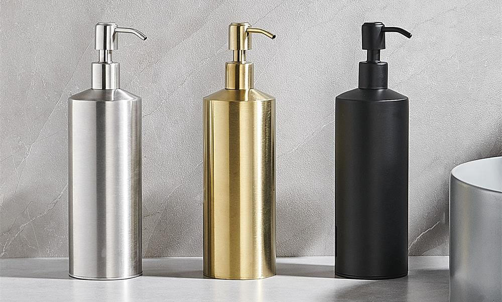 stainless steel soap dispenser