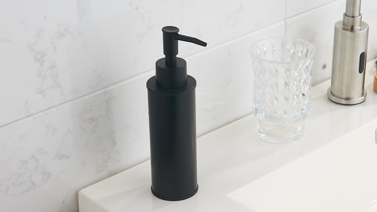 stainless steel soap dispenser