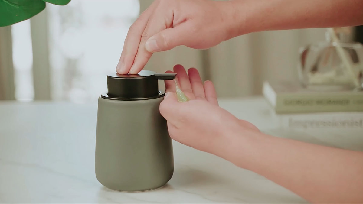 stainless steel soap dispenser