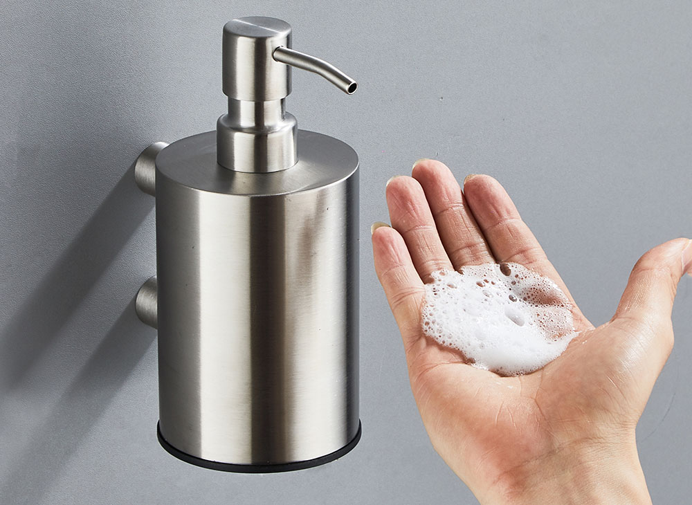 stainless steel soap dispenser