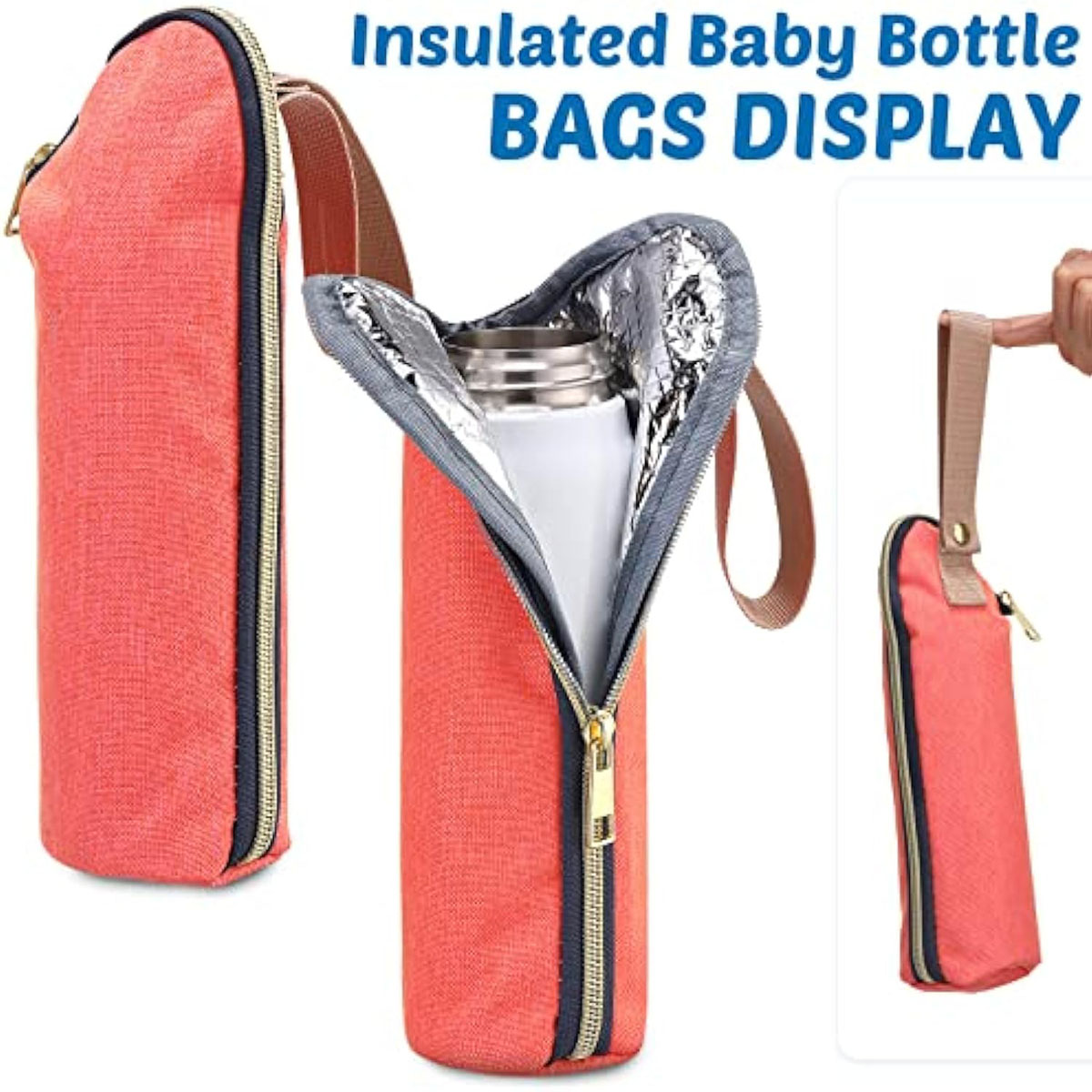 Custom Logo Portable High Quality Insulated Travel Breastmilk Baby Bottle Bag