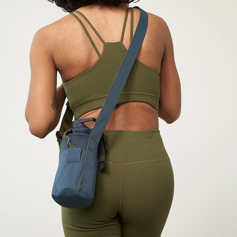 Custom Logo Waterproof Gym Sport Shoulder Nylon Crossbody Water Bottle Holder Sling Bag