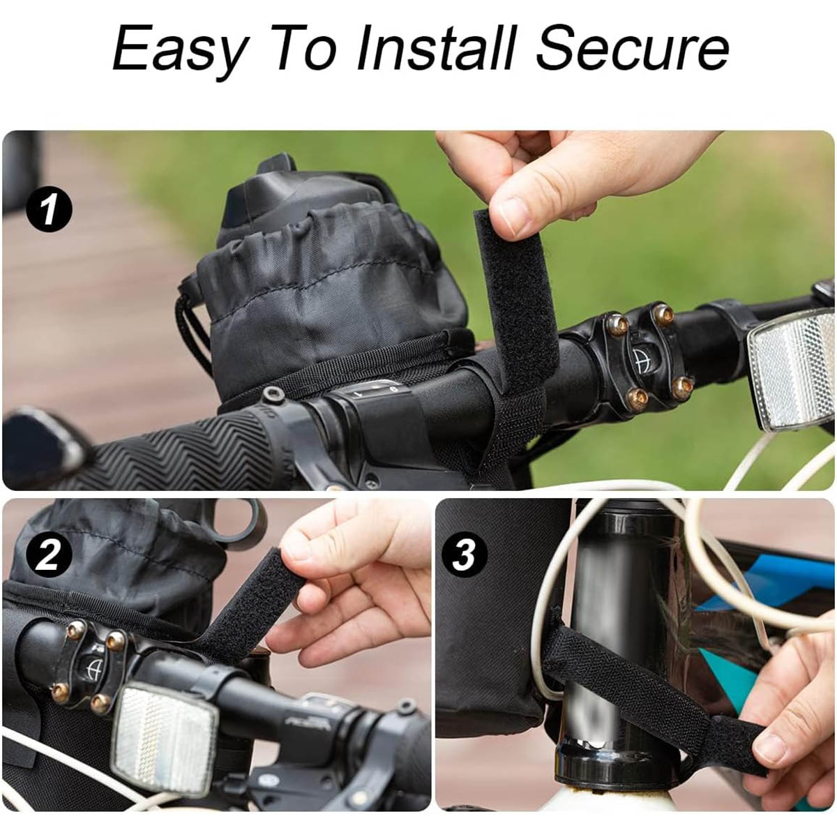 Custom Nylon Waterproof Bicycle Bike Handlebar Water Bottle Holder Insulated Cooler Bag