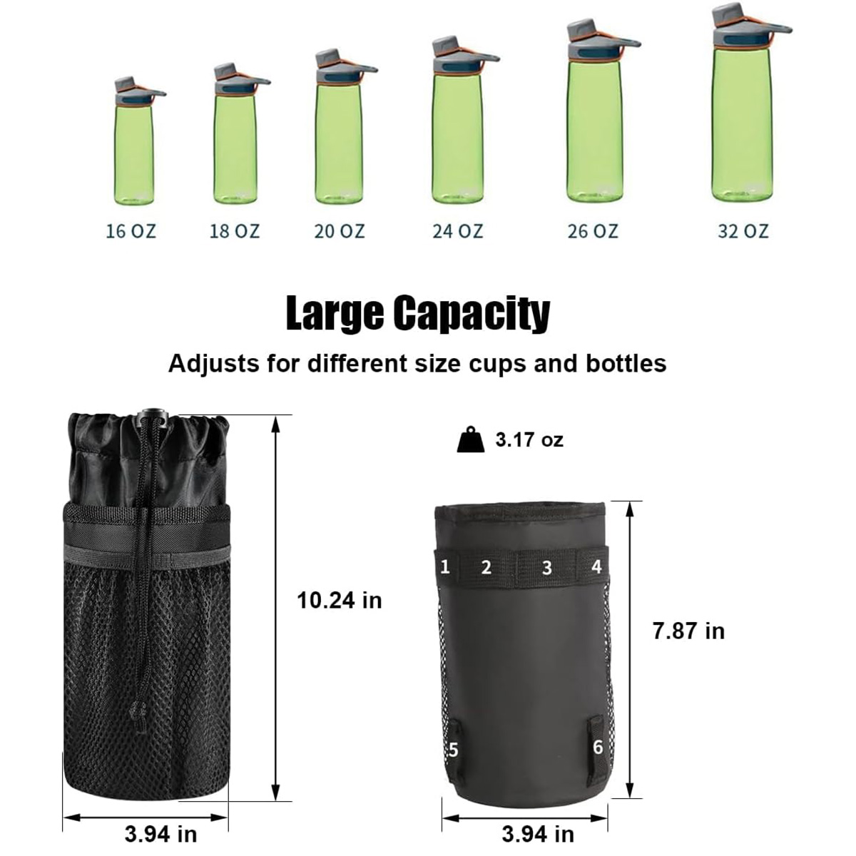 Custom Nylon Waterproof Bicycle Bike Handlebar Water Bottle Holder Insulated Cooler Bag