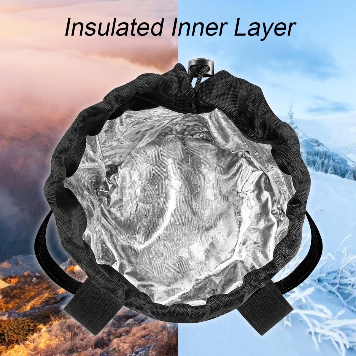 Custom Nylon Waterproof Bicycle Bike Handlebar Water Bottle Holder Insulated Cooler Bag