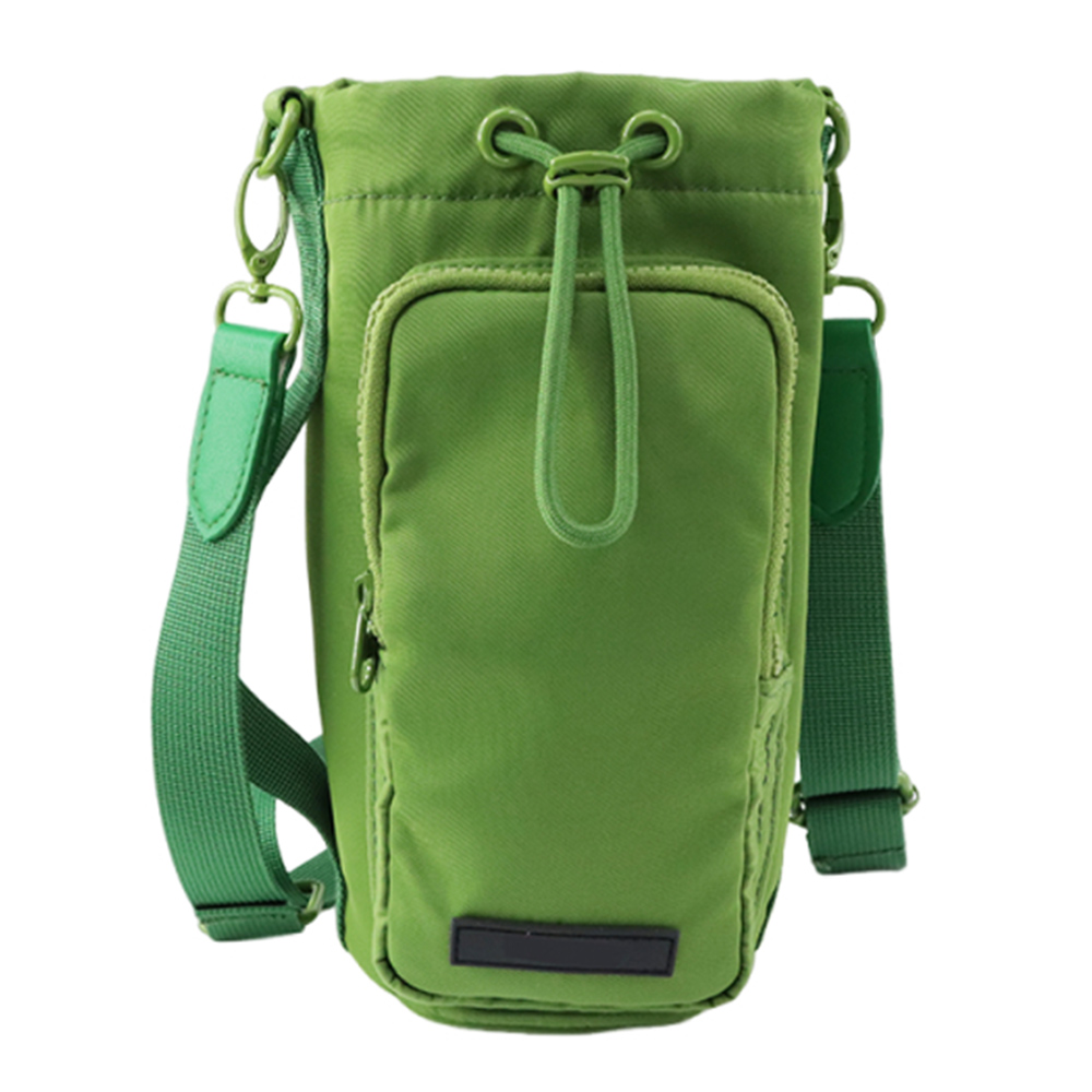 Custom Waterproof Sport Crossbody Water Bottle Sling Carrier Nylon Bag With Strap
