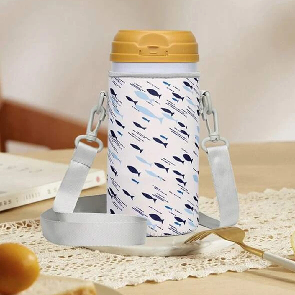 Custom Waterproof Sport Kids Crossbody Cover Water Bottle Holder Sling Bag with Removable Strap