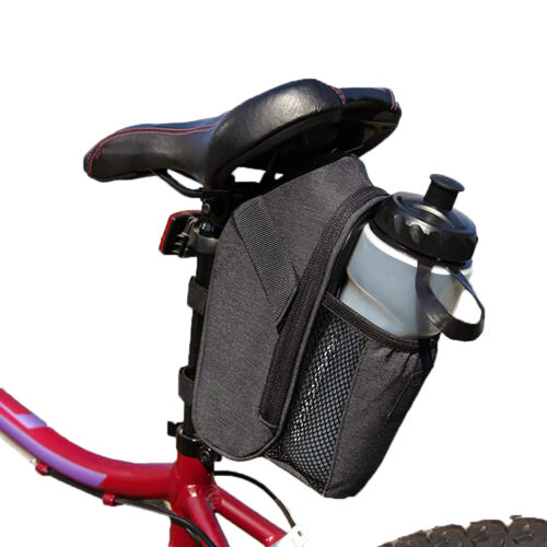 Outdoor Bike Cycling Storage Waterproof Bicycle Saddle Bag With Water Bottle Holder