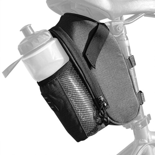 Outdoor Bike Cycling Storage Waterproof Bicycle Saddle Bag With Water Bottle Holder