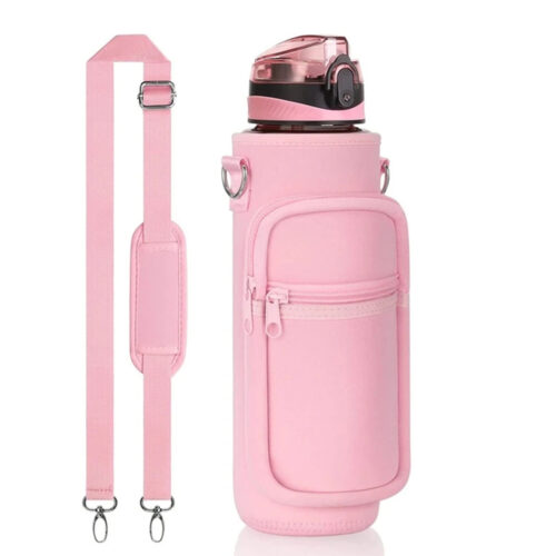 Outdoor Waterproof Hiking Sports Gym Nylon Crossbody Shoulder Water Bottle Holder Sling Bag