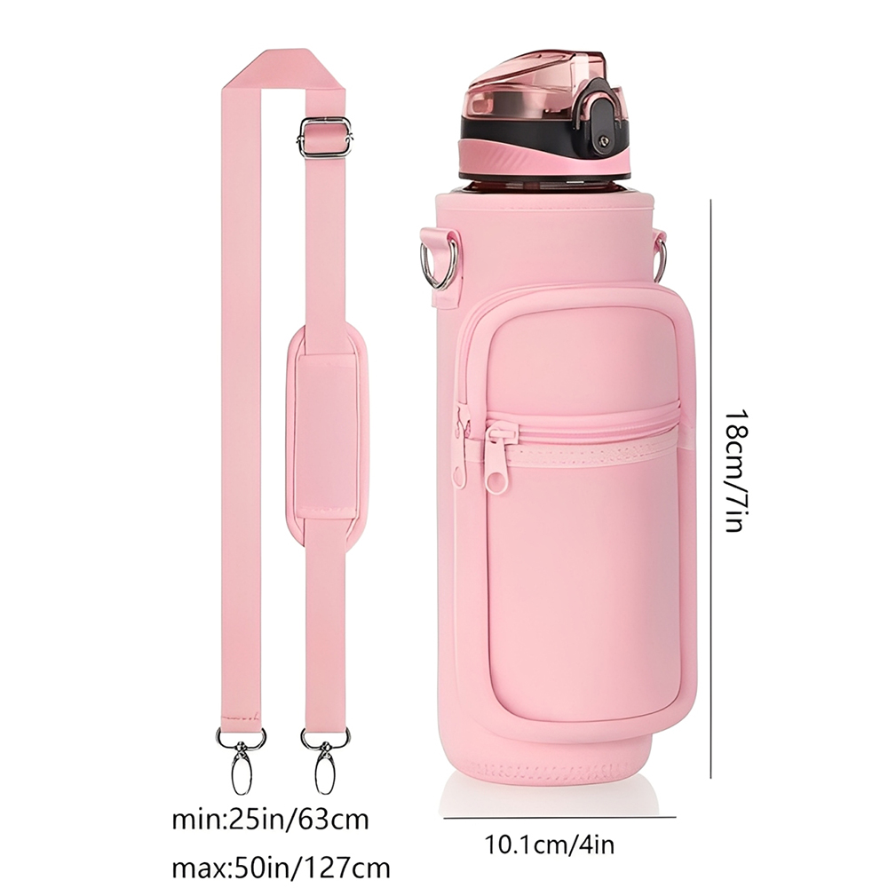 Outdoor Waterproof Hiking Sports Gym Nylon Crossbody Shoulder Water Bottle Holder Sling Bag