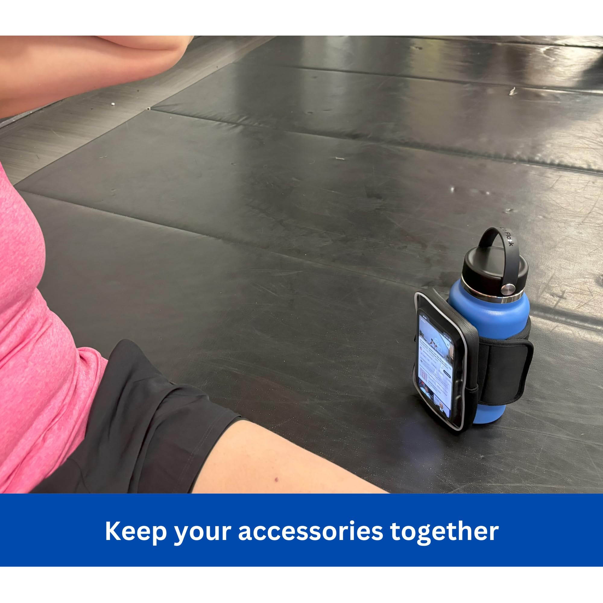 Outdoor Waterproof Sports Phone Holder Gym Bag Magnetic Water Bottle Sleeve