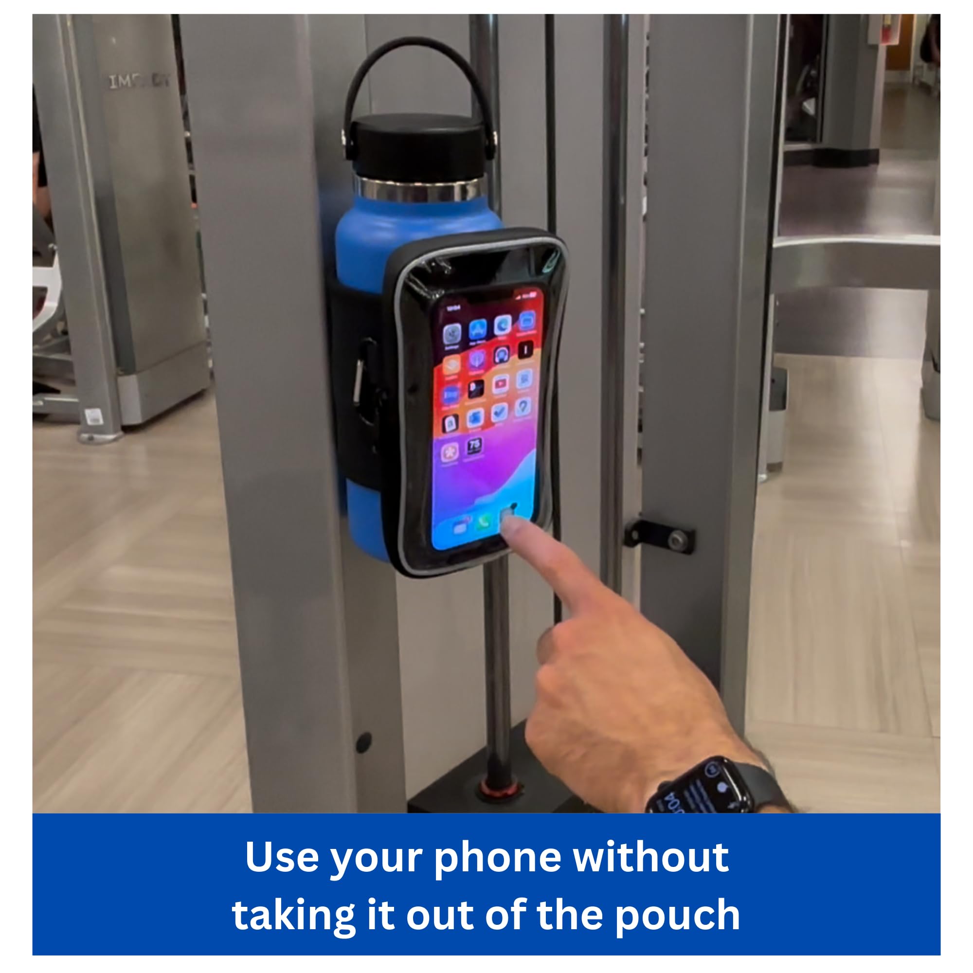 Outdoor Waterproof Sports Phone Holder Gym Bag Magnetic Water Bottle Sleeve