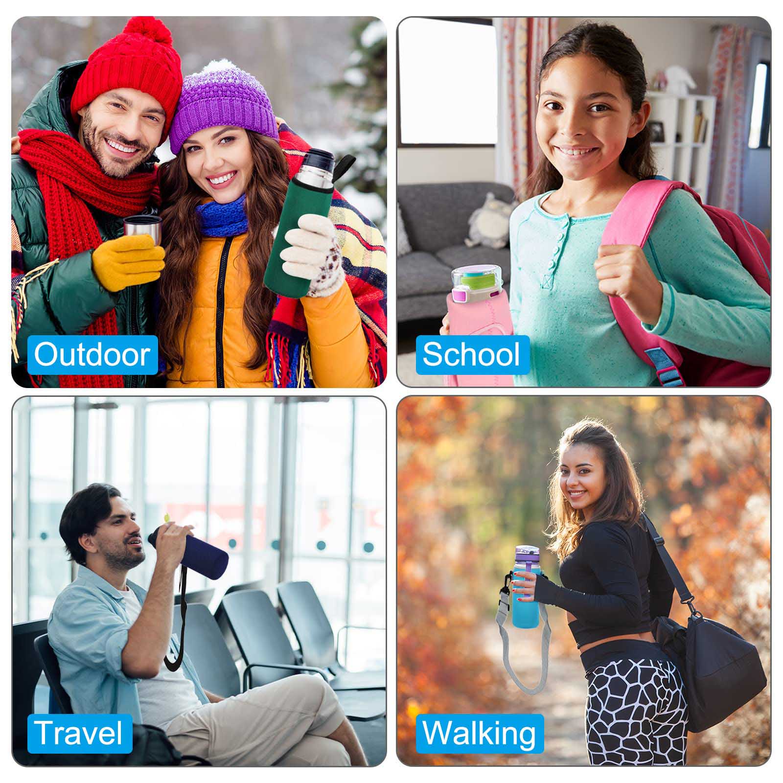 Portable Carrier Custom Insulated Beer Tote Neoprene Cooler Water Bottle Sling Bag