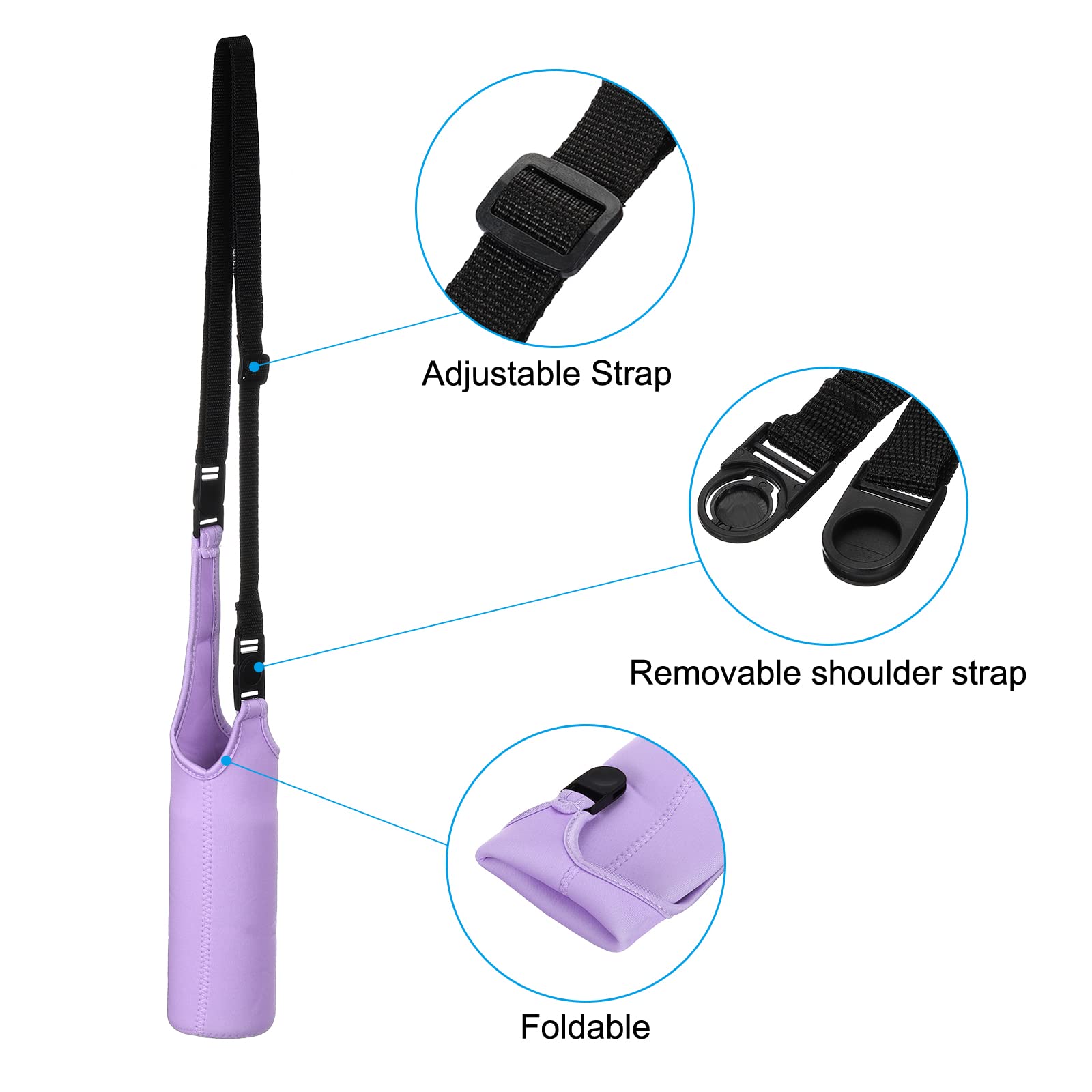 Portable Carrier Custom Insulated Beer Tote Neoprene Cooler Water Bottle Sling Bag