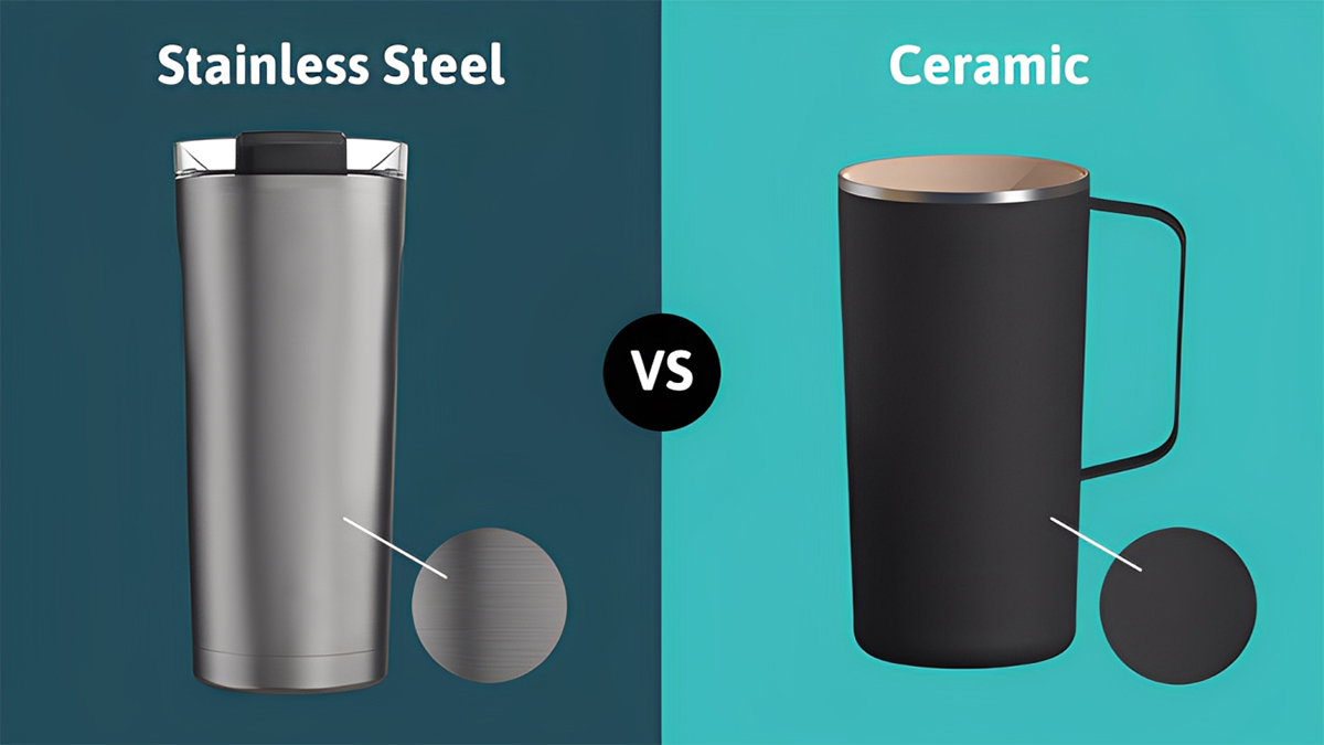 ceramic coated vs stainless steel cups