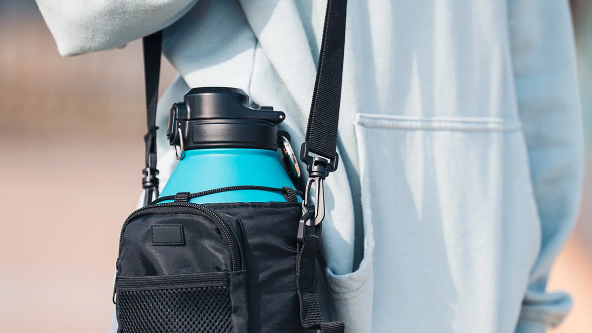 water bottle sling bag banner